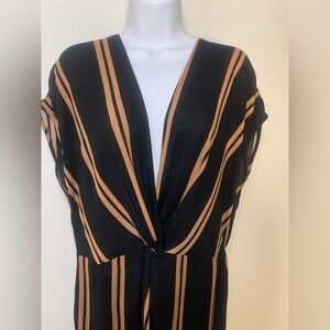 NWT Plunging Neckline Maxi Dress XL